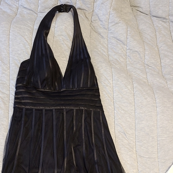 Cartise black mesh overlay dress gown size 12 - Picture 6 of 7